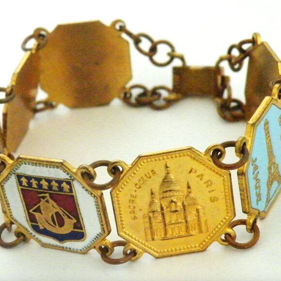 Vintage French Paris Souvenir Bracelet - Picture 4 of 5